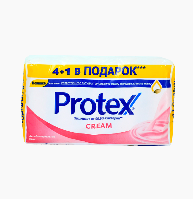МЫЛО CREAM PROTEX 4+1 70Г