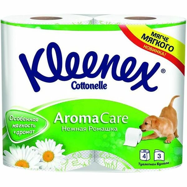 БУМАГА ТУАЛЕТНАЯ KLEENEX 3СЛОЙНАЯ 4РУЛ