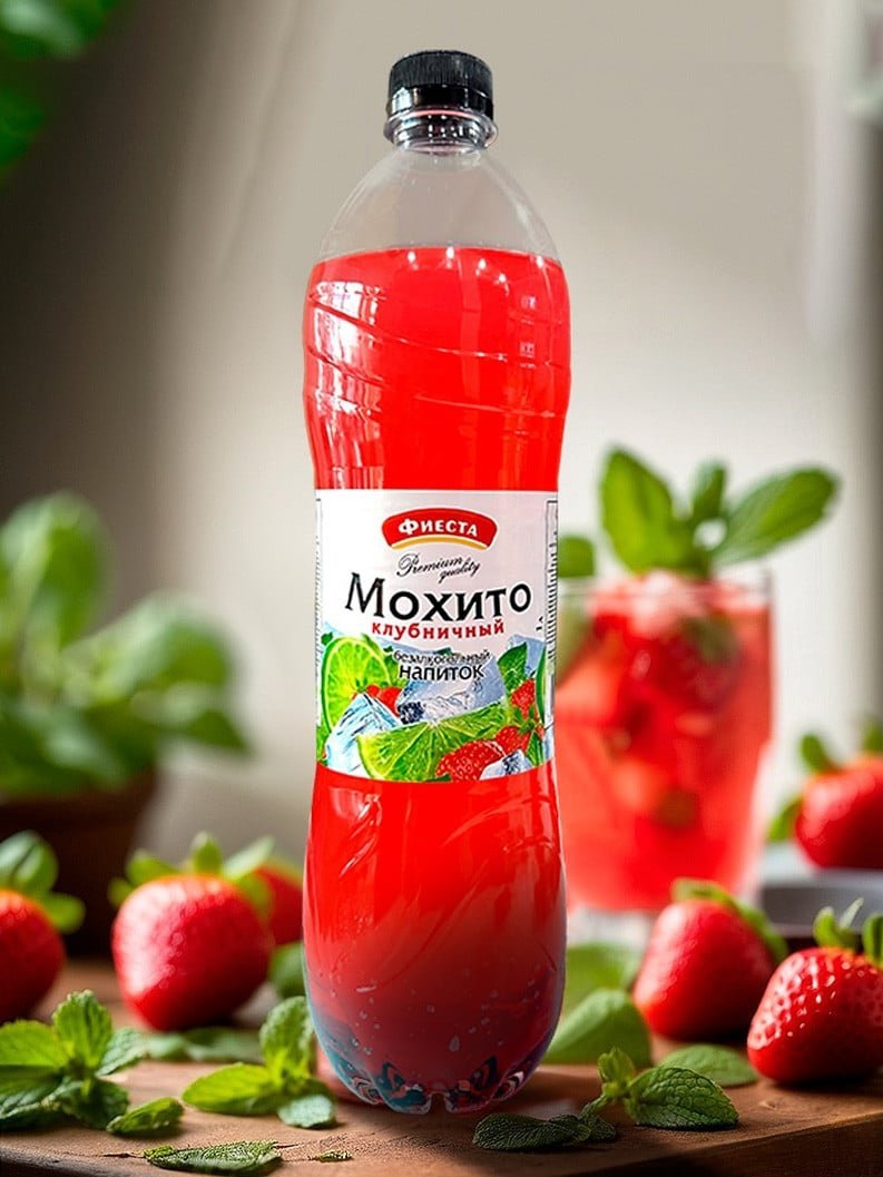 Напиток Fiesta Мохито клубничный п/б 1,5л