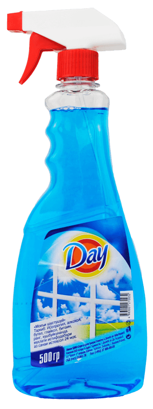 СРЕДСТВО ДЛЯ ОЧИСТКИ СТЕКОЛ “DAY” СИНИЙ